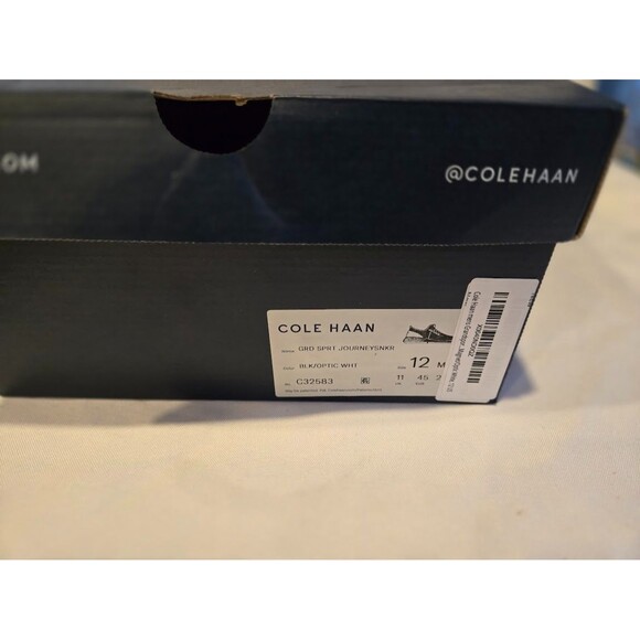 Cole Haan Grand Sports Journey Knit Sneakers Black Optic White - Mens 12 M NEW